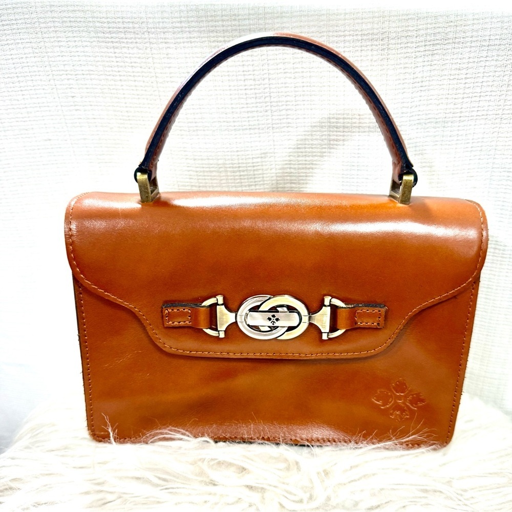 Patricia Nash Porcili Cognac Leather Bag